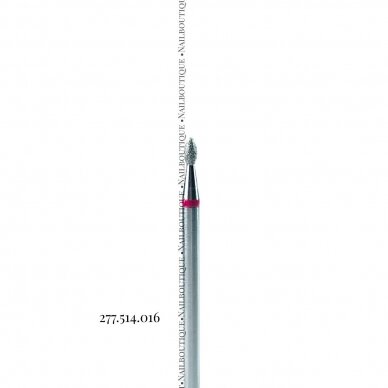 Deimantinis antgalis 277.514.016 „Aštri alyvuogė“ 1,6 mm raudona ( 179)