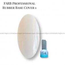 Farb Professional Rubber Base Cover Nr. 1 Kaučiukinė Kamufliuojanti Bazė 15ml