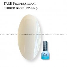 Farb Professional Rubber Base Cover Nr. 3 Kaučiukinė Kamufliuojanti Bazė 11ml