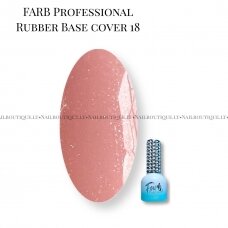 Farb Professional Rubber Base Cover Nr. 18 Kaučiukinė Kamufliuojanti Bazė 11ml